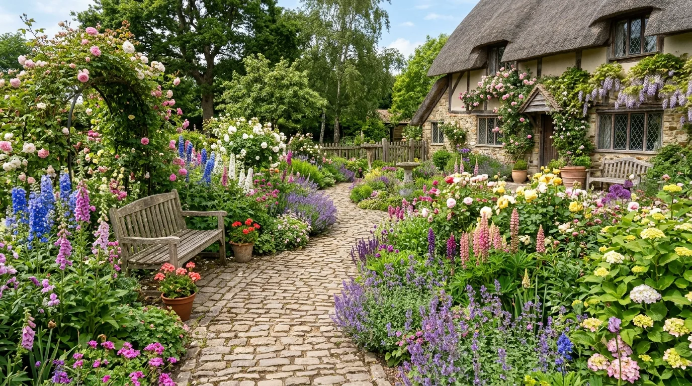 Cozy Seating Area Hidden in Greenery